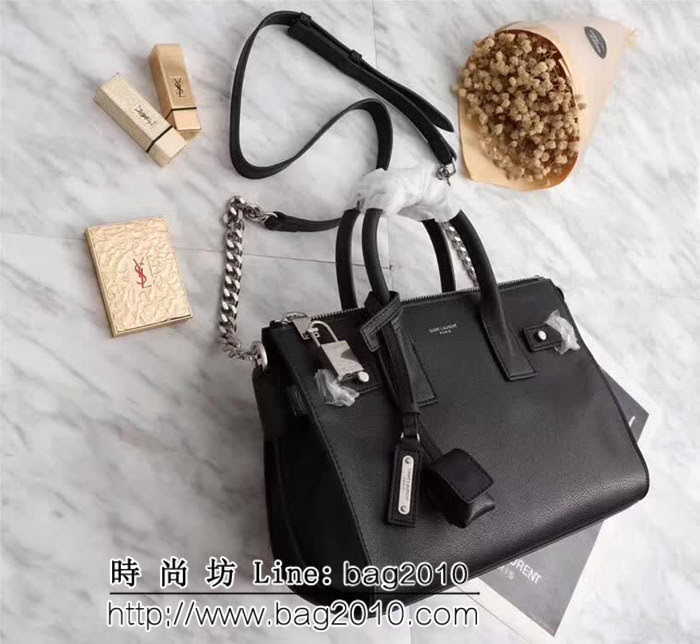 YSL聖羅蘭 最高版本 進口山羊紋油蠟皮手提肩背包 591715 YAS1074